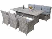 Poly-Rattan Sitzgruppe MCW-G59, Gartengarnitur Sofa Lounge-Set, 200x100cm ~...