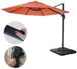 Gastronomie-Ampelschirm MCW-A96, Sonnenschirm, rund &Oslash; 3m Polyester Alu/Stahl...