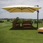 Gastronomie-Ampelschirm MCW-A96, Sonnenschirm, 3x4m (&Oslash;5m) Polyester/Alu 26kg ~...