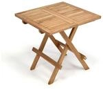 VCM Klapptisch Beistelltisch klappbar Gartentisch Teakholz Blumentisch 