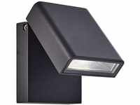BRILLIANT Lampe Toya LED Außenwandstrahler schwarz 1x 7W LED integriert, 736lm,