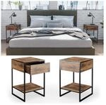 Vicco Nachttisch Nachtkommode Nachtschrank Fyrk 2er Set Boxspringbett Schublade