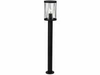 BRILLIANT Lampe Reed Außenstandleuchte schwarz matt 1x A60, E27, 60W, geeignet
