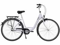 HAWK City Wave Premium White Damen 26 Zoll - Fahrrad mit 3-Gang Shimano
