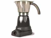 Jocca elektrische Espresso Kaffeemaschine in schwarz für bis zu 6 Tassen mit 360°