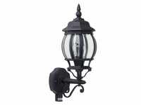BRILLIANT Lampe Istria Außenwandleuchte stehend Bewegungsmelder schwarz 1x A60,