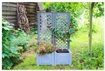 KHW Pflanzkasten mit Spalier 43 cm - 2er-Set, grau