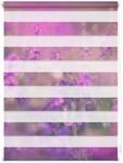 Lichtblick Duo Rollo Klemmfix, ohne Bohren, blickdicht, Blumenwiese - Fuchsia Violett