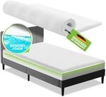 Juskys orthop&auml;discher Topper 90 x 200 cm - 7 Zonen aus Memoryschaum 7 cm dick H2 -
