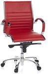 hjh OFFICE Profi Chefsessel PARMA 10 Leder mit Armlehnen