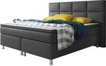 Inter Trading Boxspringbett Miami 180x200 cm anthrazit
