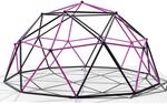 Kletterger&uuml;st 360x360x180cm DomeClimber Kinder Kletterkuppel Geodome 12FT -