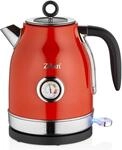 Zilan Retro Wasserkocher 1.7L Edelstahl Retro Design 2000W