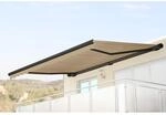Elektrische Kassetten-Markise H123, Vollkassette Volant 4,5x3m ~ Polyester Creme,