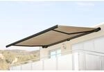 Elektrische Kassettenmarkise H124, Markise Vollkassette 5x3m ~ Polyester Creme,