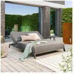 HOME DELUXE Sonnenliege f&uuml;r 2 mit verstellbarer R&uuml;ckenlehne VALENCIA - 203 x 144 cm