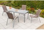 Merxx Tischgruppe Amalfi, 5-tlg. ca. 150 x 90 cm, taupe