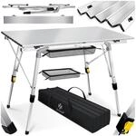 KESSER&reg; Campingtisch faltbar Klapptisch mit Aluminiumrahmen Aufrollbare Tischplatte