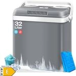 KESSER&reg; 32 L K&uuml;hlbox 12V, 230V Stecker, Mini-K&uuml;hlschrank, Thermoelektrische