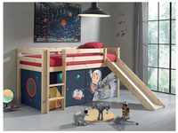 Vipack Furniture Spielbett Spaceman mit Rutsche, natur