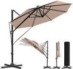 KESSER&reg; Sonnenschirm Ampelschirm SUN Rund XL &Oslash;330 cm Inkl. Windschtzseile &
