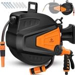 KESSER&reg; Schlauchtrommel Wasser Schlauchaufroller Inkl. 2-Wege-Verteiler +