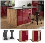 Vicco Regalinselunterschrank K&uuml;chenschrank K&uuml;chenm&ouml;bel Fame-Line Eiche...