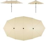 VCM Sonnenschirm Ma&szlig;e ca. 4,50x2,65x2,40 m Doppelsonnenschirm XXL Schirm...