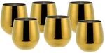 ECHTWERK Weinglas Set, 6-teilig, Edelstahl Weinkelche, 500 ml