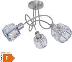 N&auml;ve 3er LED Deckenleuchte "JOSEFA" stahl blank