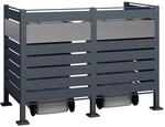 Westmann Metall M&uuml;lltonnenverkleidung Planum 120cm - versch. Ausf&uuml;hrungen