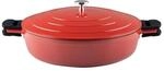 Kelomat Schmorpfanne mit Deckel Keramika Red