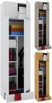 VCM Holz- Besenschrank 6 F&auml;cher Ma&szlig;e: B. 70 x H. 237 x T. 40 cm 
