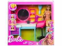 Mattel HKV00 - Barbie - Totally Hair - Haarsalon, Spielset mit Puppe & Zubehör
