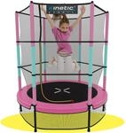 KINETIC SPORTS Kinder Trampolin JUMPER 140 cm - Inklusive Gummiseil Federung,