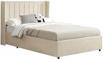 Juskys Polsterbett Savona 140x200 cm mit Stauraum, Lattenrost, Samt-Bezug, bis 250 kg