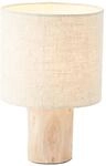 BRILLIANT Lampe, Pia Tischleuchte natur, 1x A60, E27, 40W, Holz aus nachhaltiger