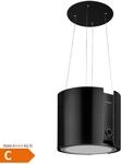 Skyfall Inselabzugshaube &Oslash;45cm Umluft 402m&sup3;/h LED