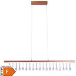 N&auml;ve LED Pendelleuchte "NOBILIS" L: 100 cm gold