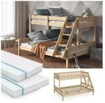 VitaliSpa Hochbett Kinderbett Spielbett Everest Natur modern 140x200 Massivholz