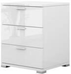 Vicco Nachtschrank Marseille 46,2 x 60 cm, Nachttisch mit 3 Schubf&auml;cher