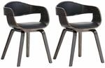 CLP 2er-Set Esszimmerst&uuml;hle Kingston, ergonomisch mit gepolsterter R&uuml;ckenlehne,