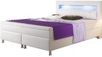 Inter Trading Boxspringbett Monaco 180x200 cm wei&szlig;