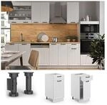 Vicco Schubunterschrank 40 cm FAME Line K&uuml;chenschrank K&uuml;chenzeile Landhaus Wei&szlig;
