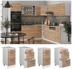 Vicco Schubladenunterschrank K&uuml;chenschrank K&uuml;chenzeile R-Line 40 cm Wei&szlig; Sonoma