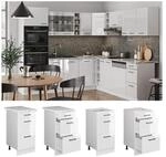 Vicco Schubladenunterschrank K&uuml;chenschrank K&uuml;chenzeile R-Line 40 cm Wei&szlig; Schublade