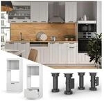 Vicco Mikrowellenumbauschrank K&uuml;chenschrank K&uuml;chenm&ouml;bel Fame-Line Landhaus Wei&szlig;