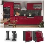Vicco Schubladenunterschrank K&uuml;chenschrank K&uuml;chenzeile R-Line 60 cm Anthrazit