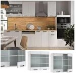 Vicco H&auml;ngeglasschrank 80 cm FAME Line K&uuml;chenschrank K&uuml;chenzeile Landhaus Wei&szlig;