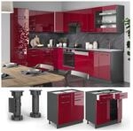 VICCO Schubunterschrank 80 cm K&uuml;chenschrank H&auml;ngeschrank K&uuml;chenzeile Fame-Line